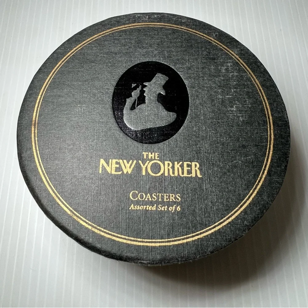New Yorker Restoration Hardware Eustace Tilley Set of 6 Wine Themed Coasters